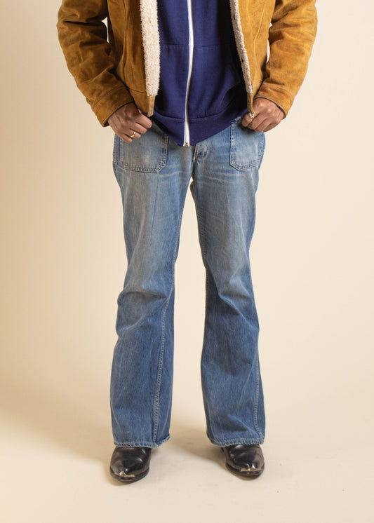 1990s Lois Midwash Flare Jeans Size Women's 32 Men's 34