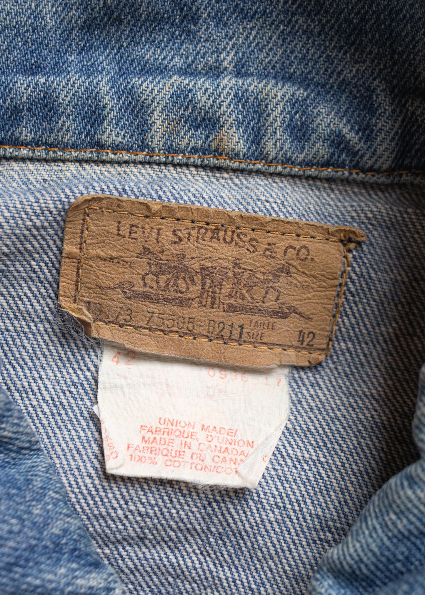 1970s Levi's Trucker Denim Jacket Size S/M