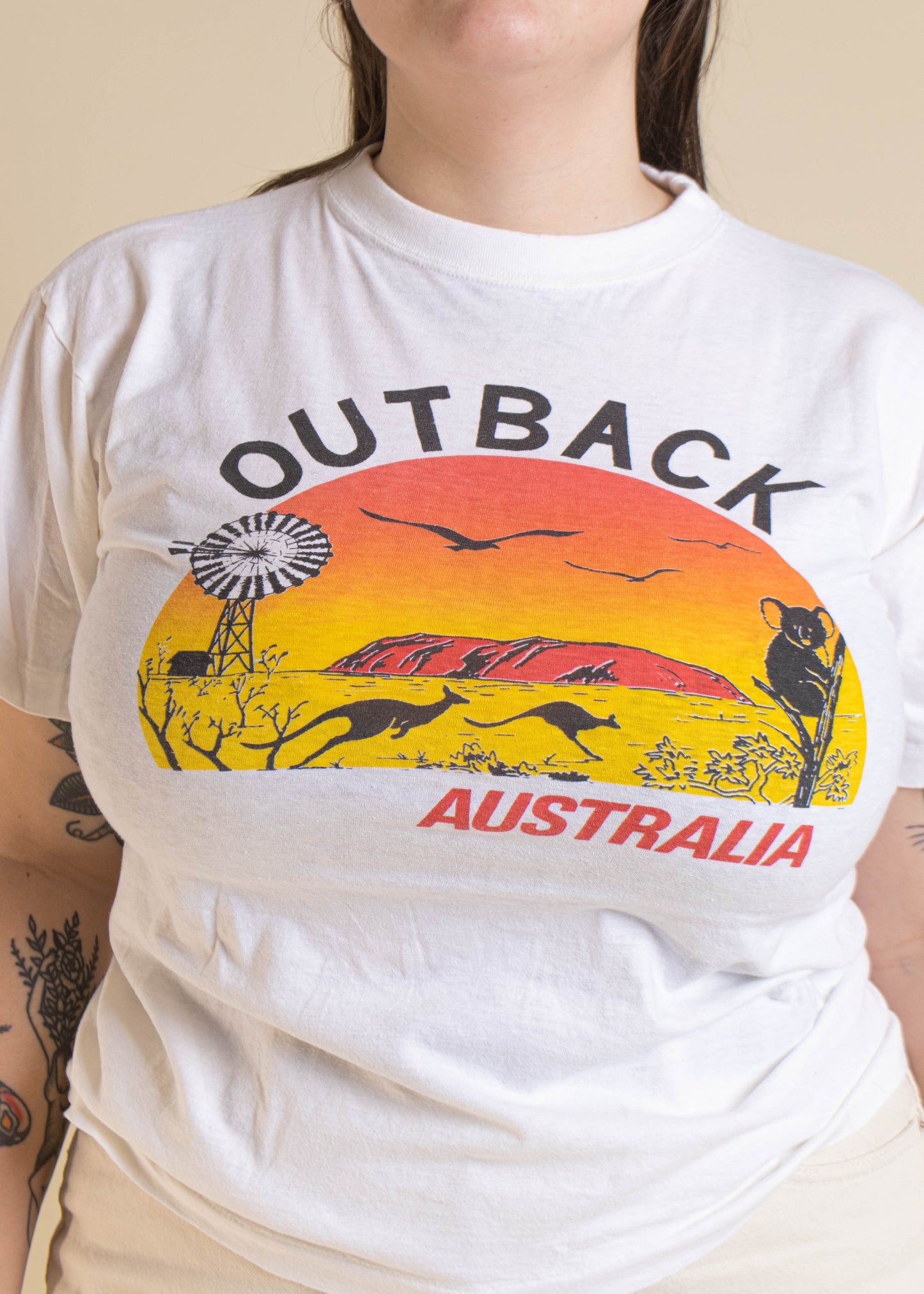 1980s Australia Outback Souvenir T-Shirt Size M/L