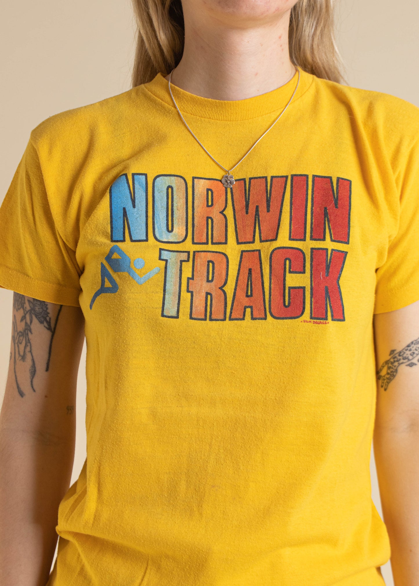 1980s Thunderbird Norwin Track T-Shirt Size XS/S