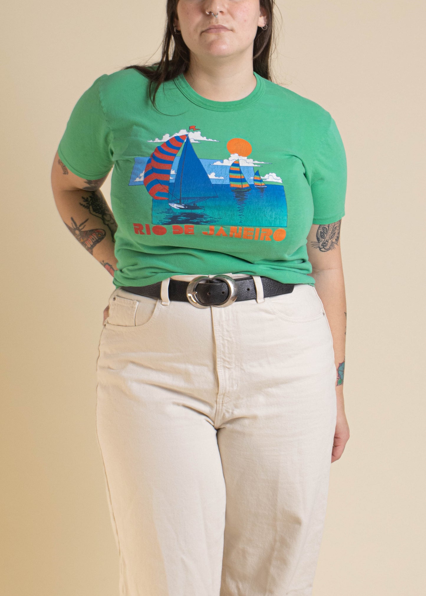 1980s Rio de Janeiro Souvenir T-Shirt Size M/L