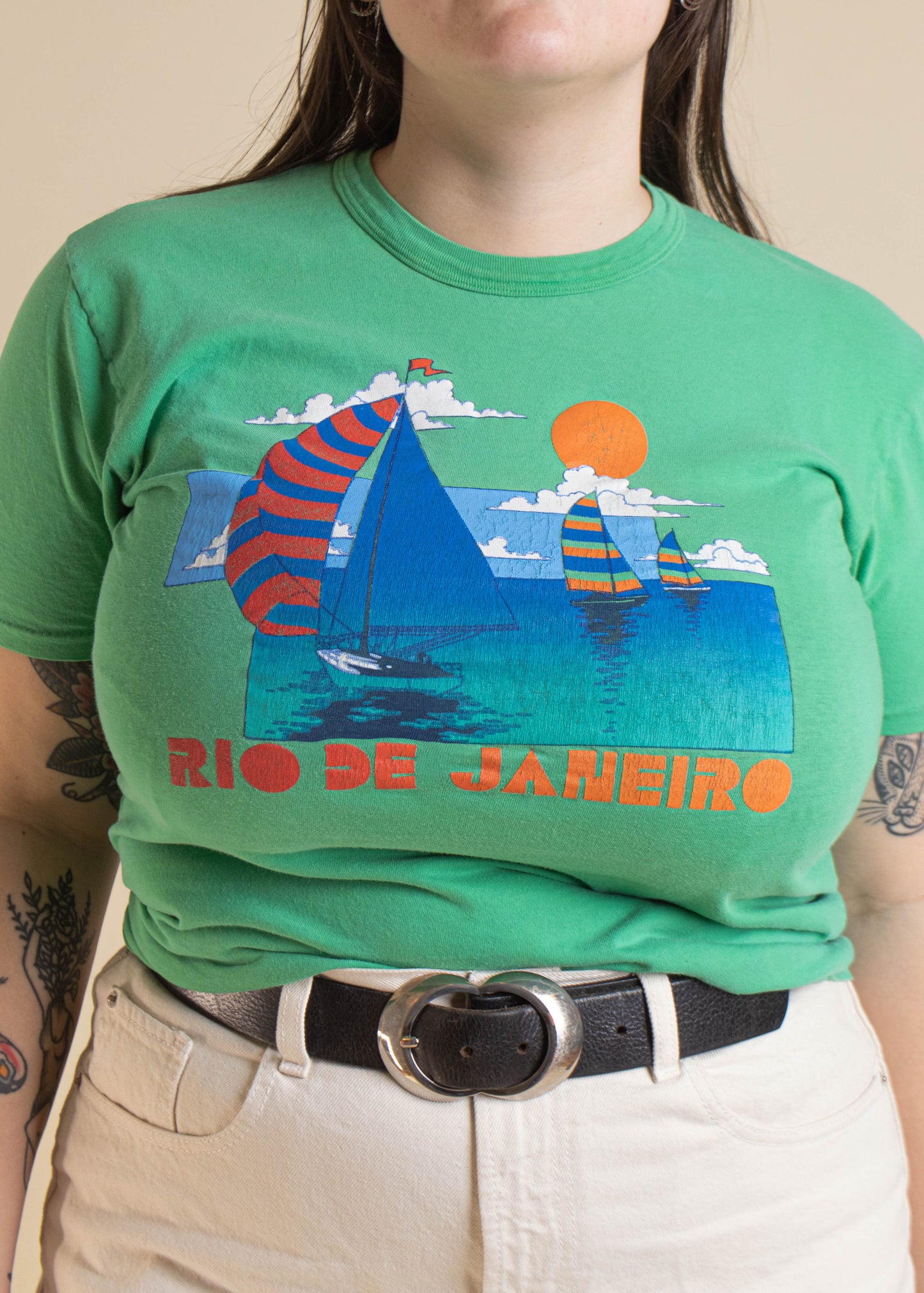 1980s Rio de Janeiro Souvenir T-Shirt Size M/L