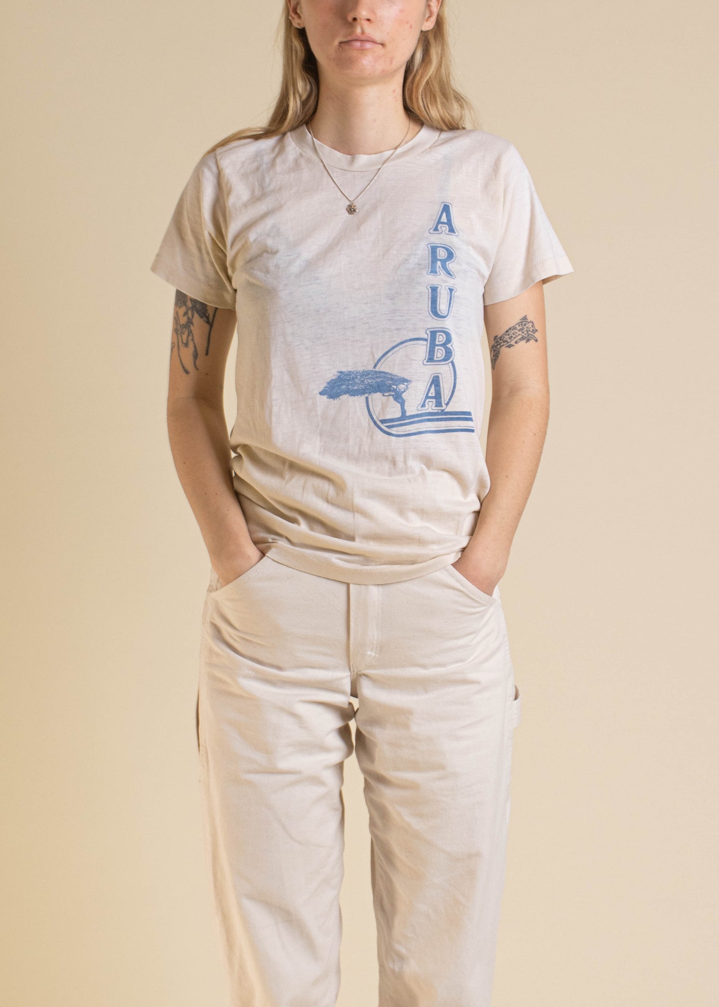 1970s Aruba Souvenir T-Shirt Size XS/S