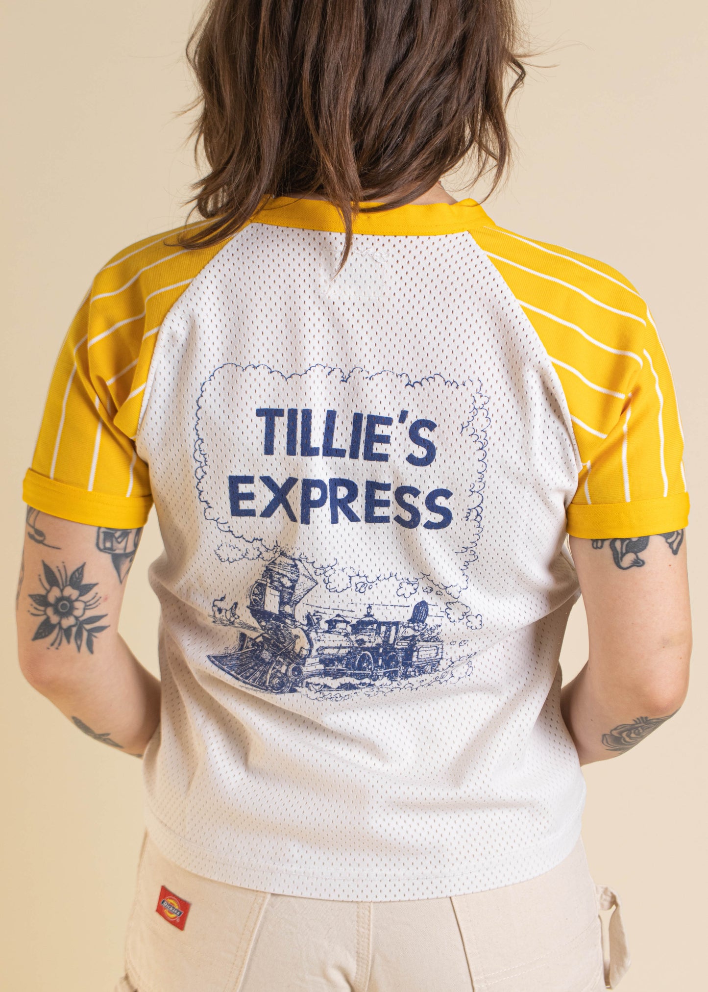 1980s Tillie's Express Mesh Baseball Jersey T-Shirt Size