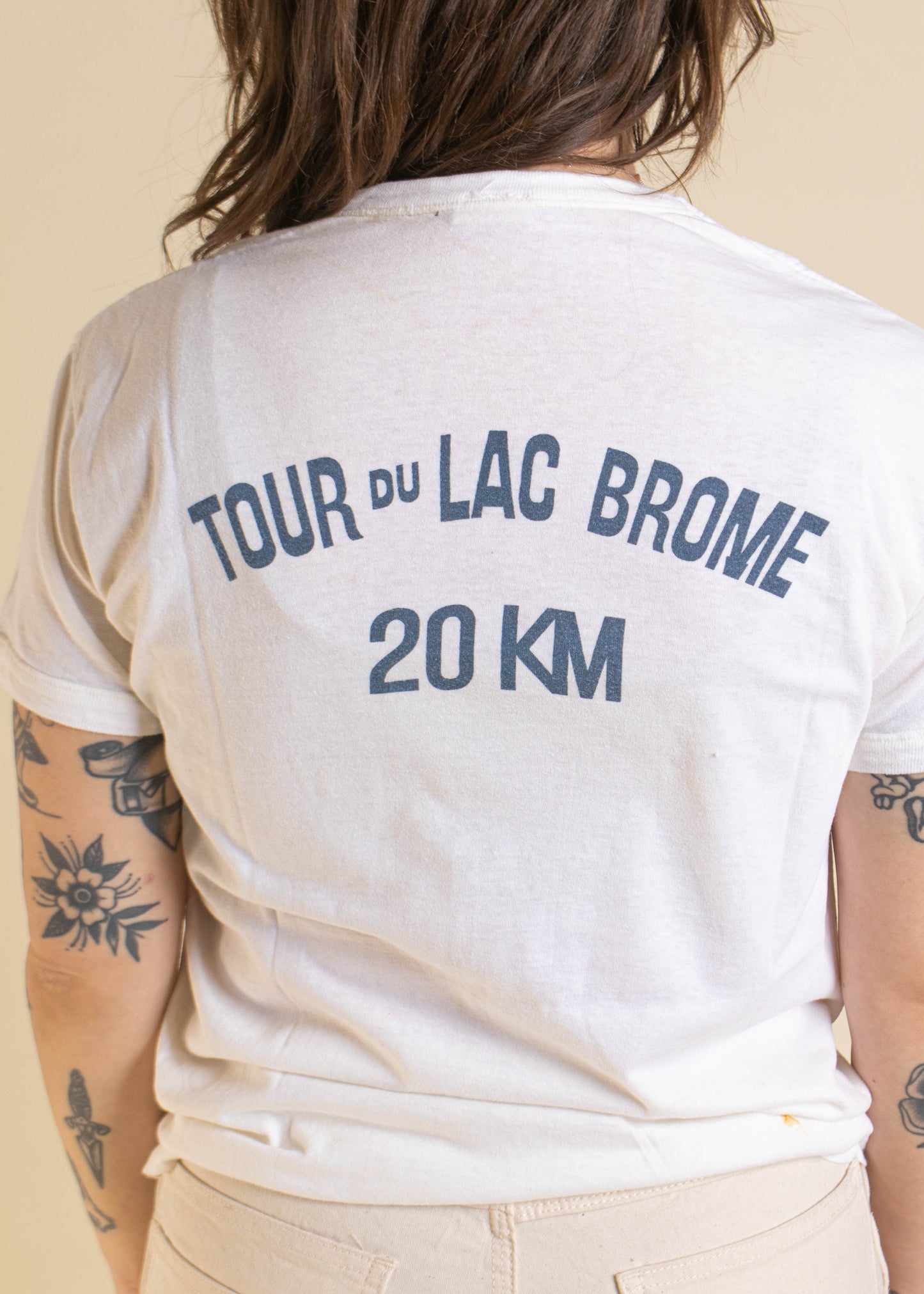 1970s Brome Lake Ducks Tour du Lac T-Shirt Size S/M