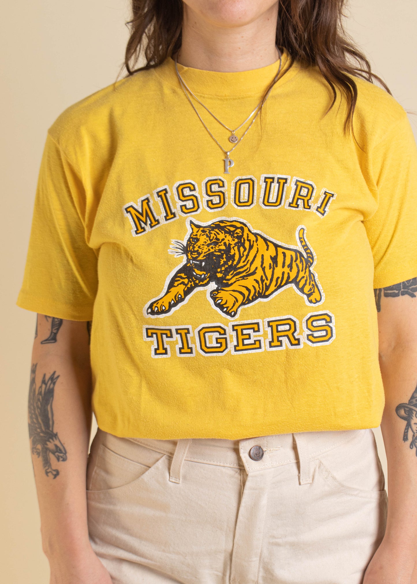 1980s Missouri Tigers T-Shirt Size S/M