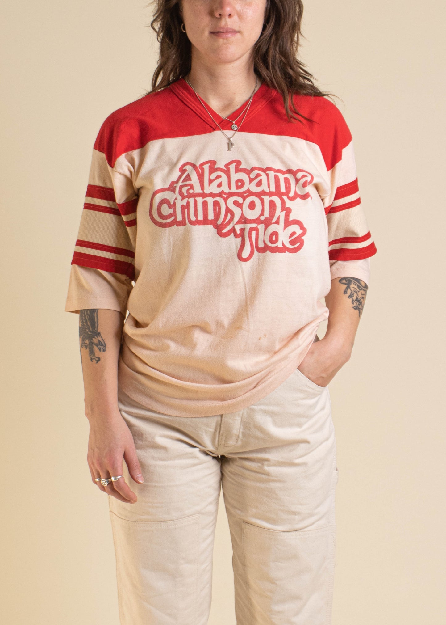 1980s Alabama Crimson Tide Souvenir T-Shirt Size M/L