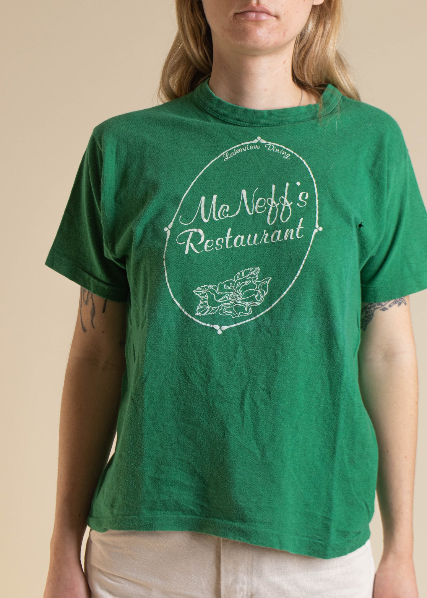 1980s McNeff's Resturant Souvenir Ringer T-Shirt Size S/M