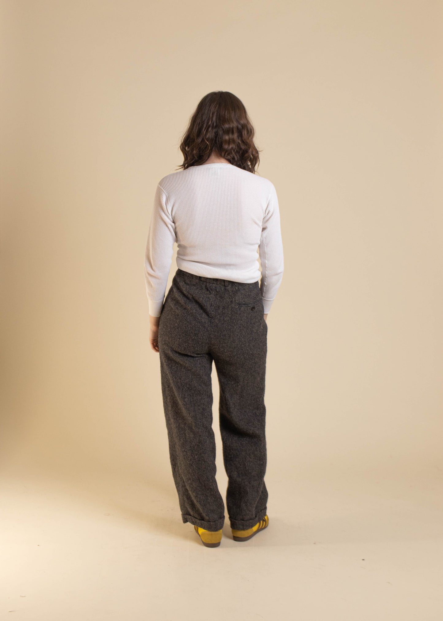 1950s Croque Monsieur Wool Touser Pants Size Women's 30 Men's 32