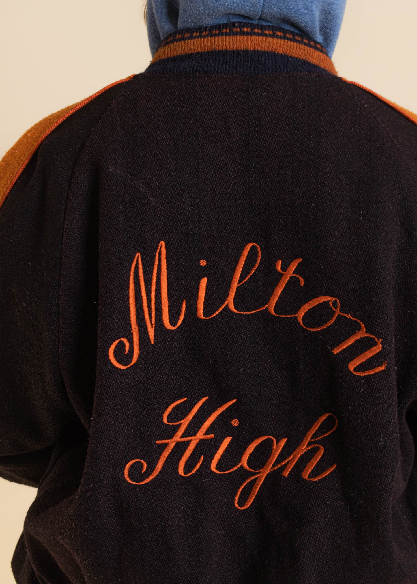 1970s Milton High Varsity Letterman Wool Jacket Size M/L