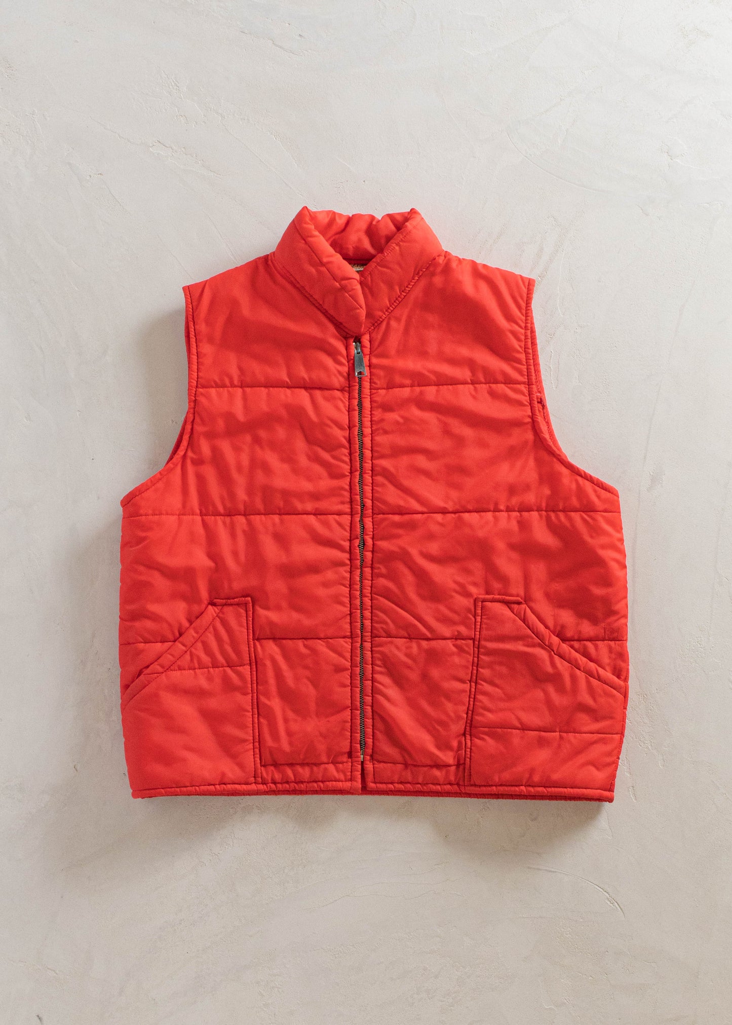 1970s Tuf Topper Quilted Nylon Vest Size M/L