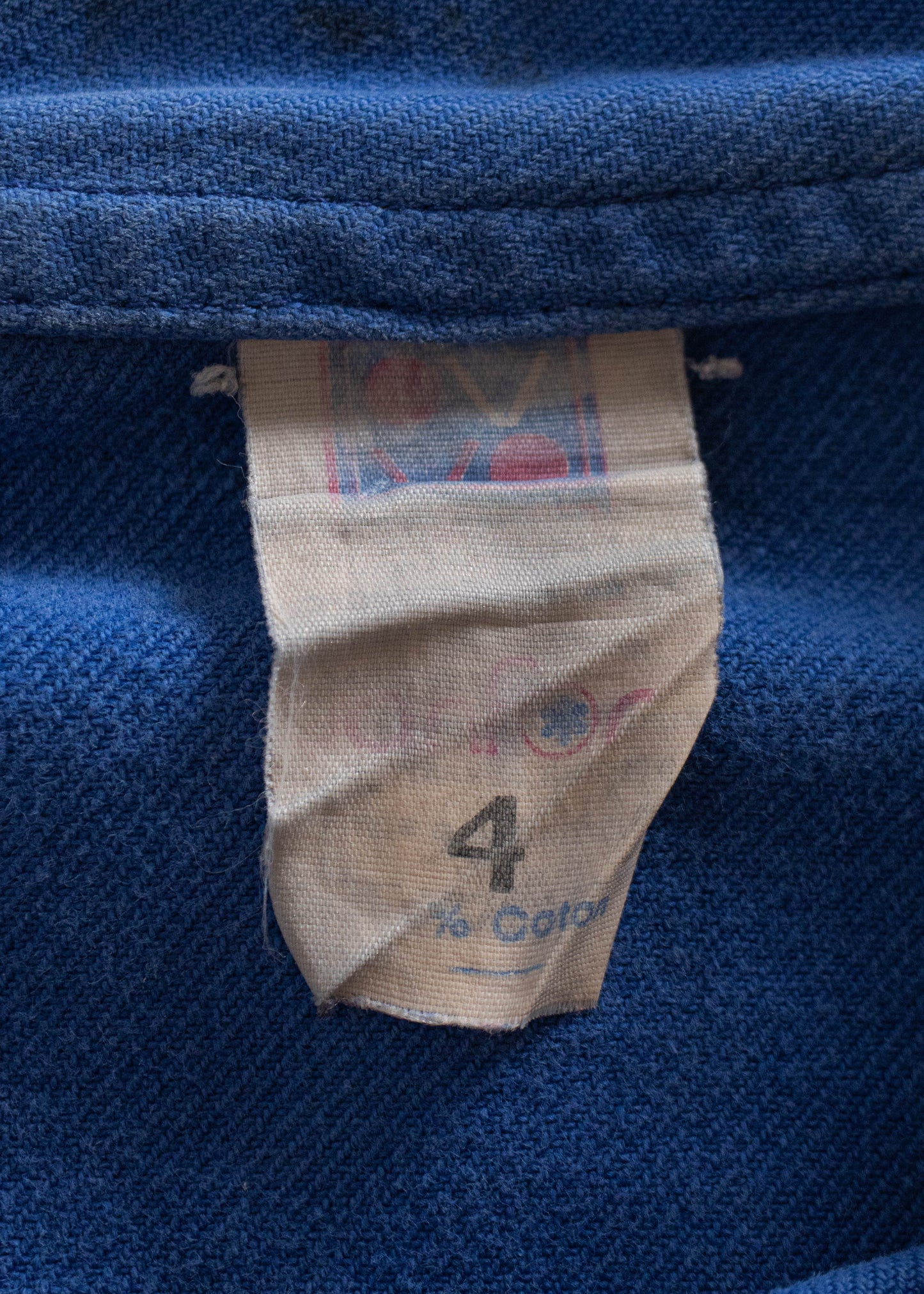 1980s European Workwear Zip Up Chore Jacket Size L/XL
