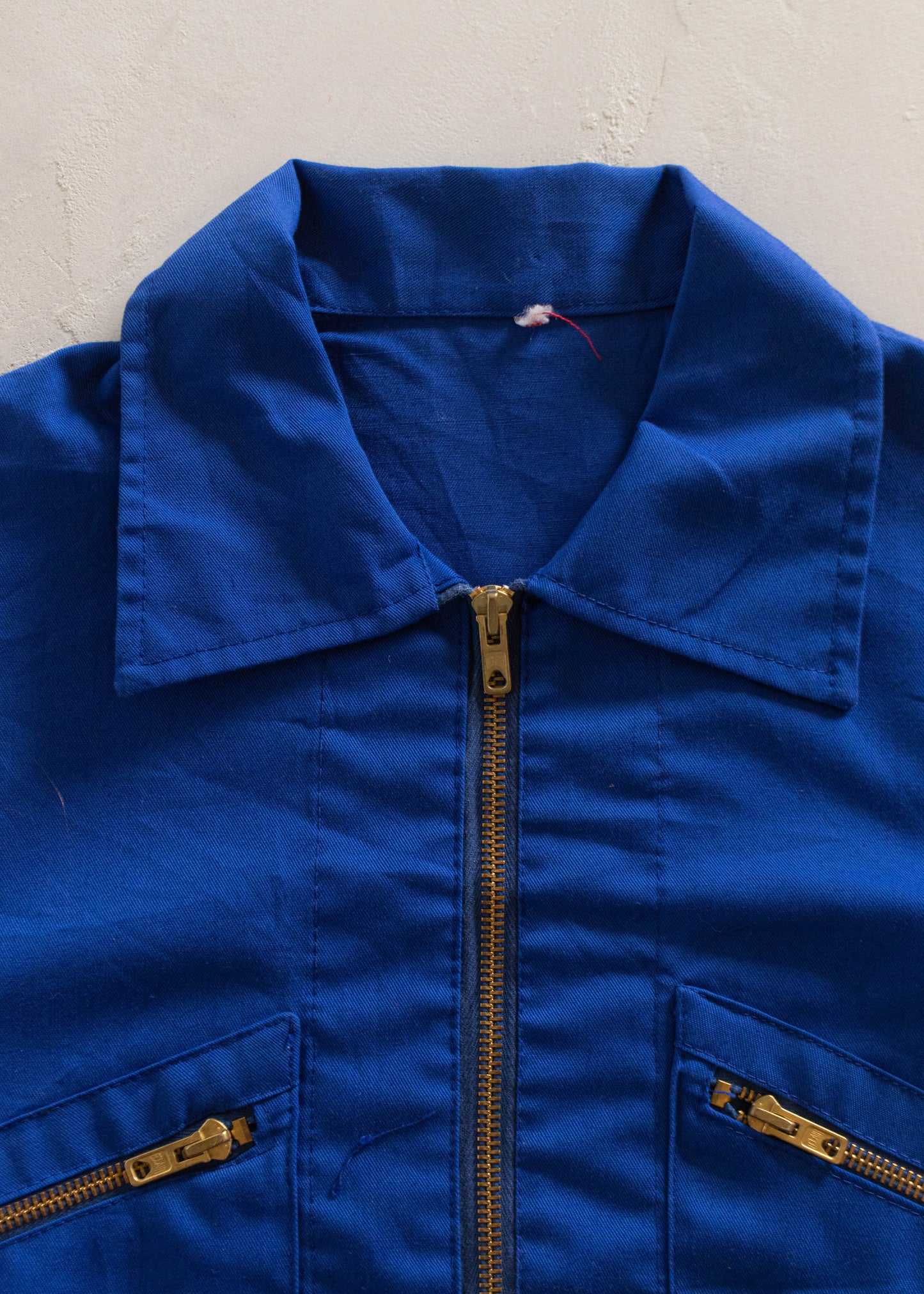 1980s European Workwear Zip Up Chore Jacket Size XS/S