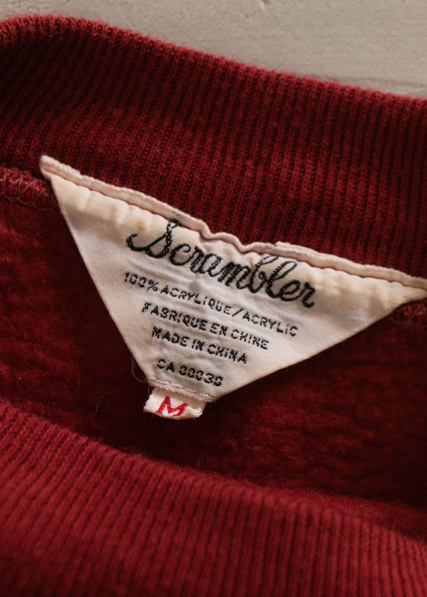 1970s Scrambler University of Laval Souvenir Raglan Sweatshirt Size 2XS/XS