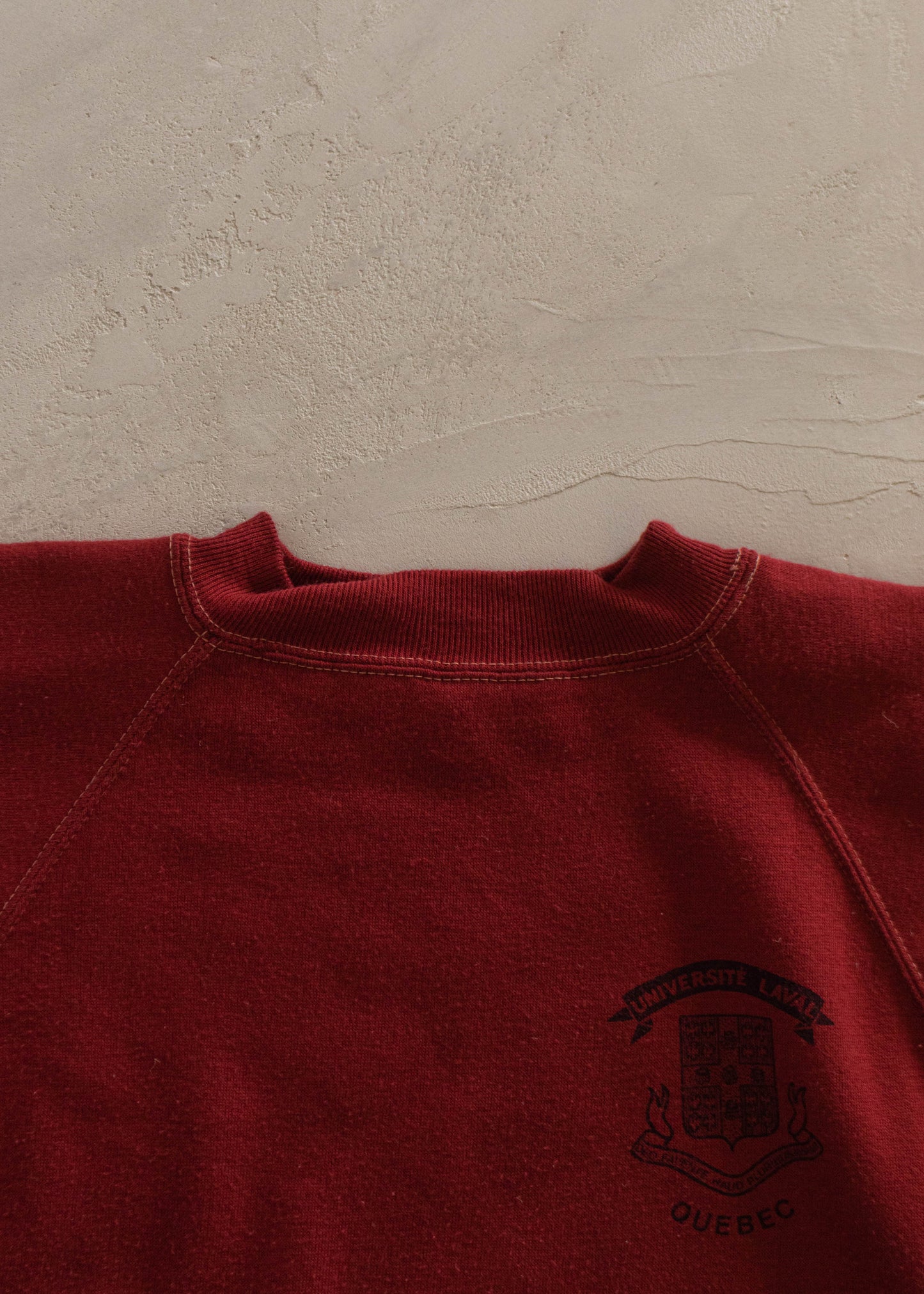 1970s Scrambler University of Laval Souvenir Raglan Sweatshirt Size 2XS/XS