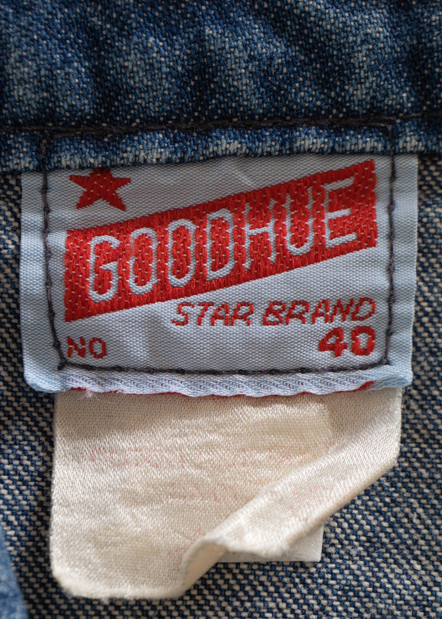 1970s Goodhue Denim Trucker Jacket Size XS/S