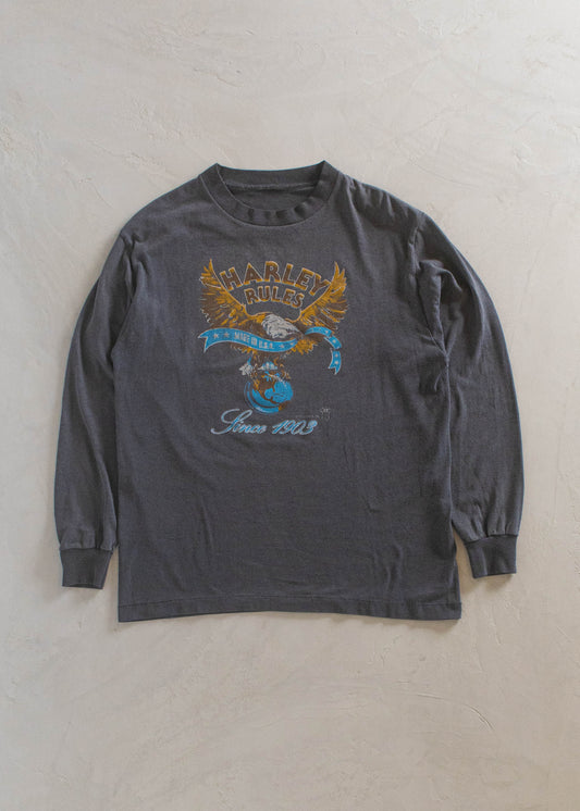 1987 "Harley Rules" Harley Davidson T-Shirt Size M/L