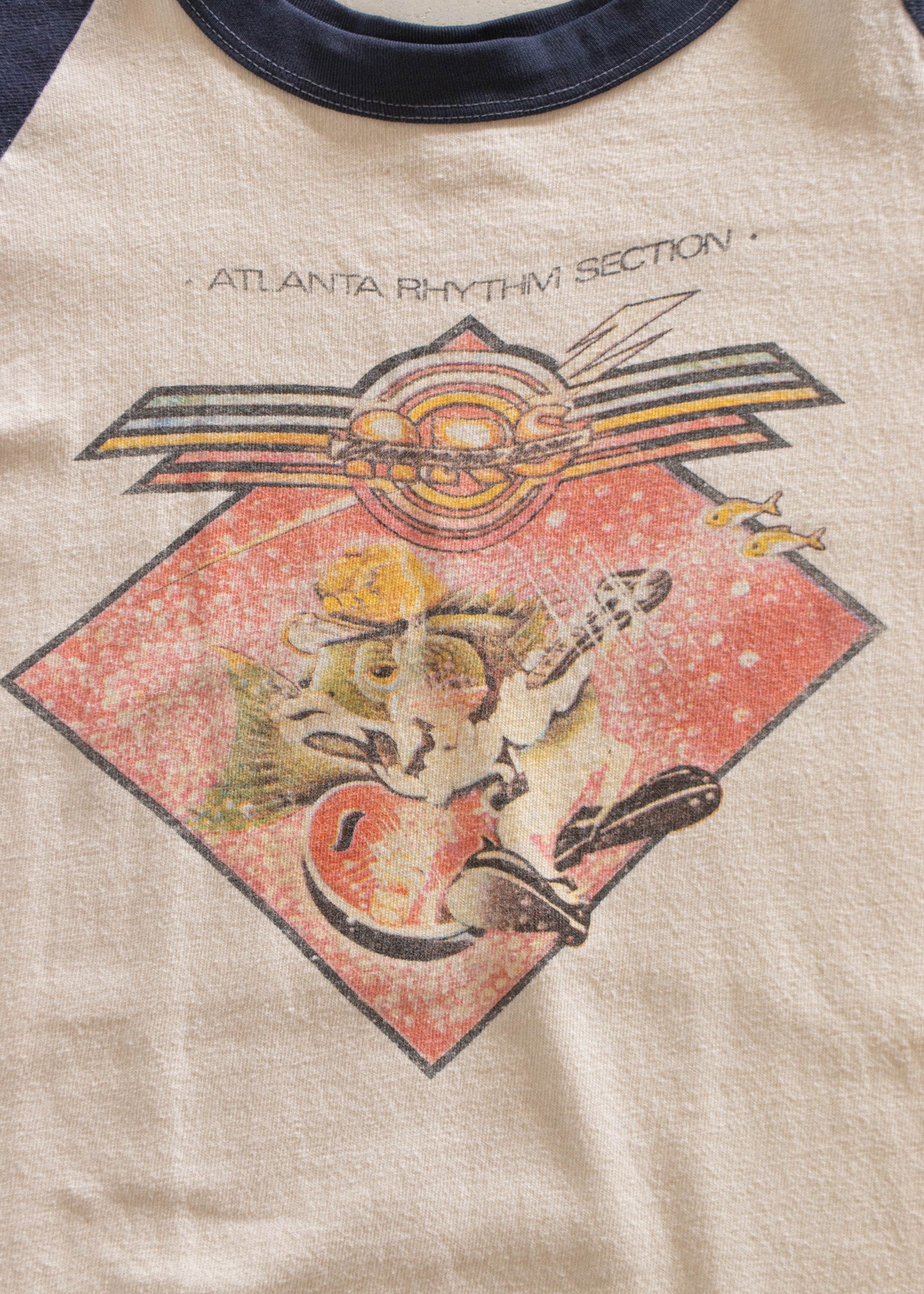 1970s Atlanta Rhythm Section Champagne Jam Baseball T-Shirt Size M/L