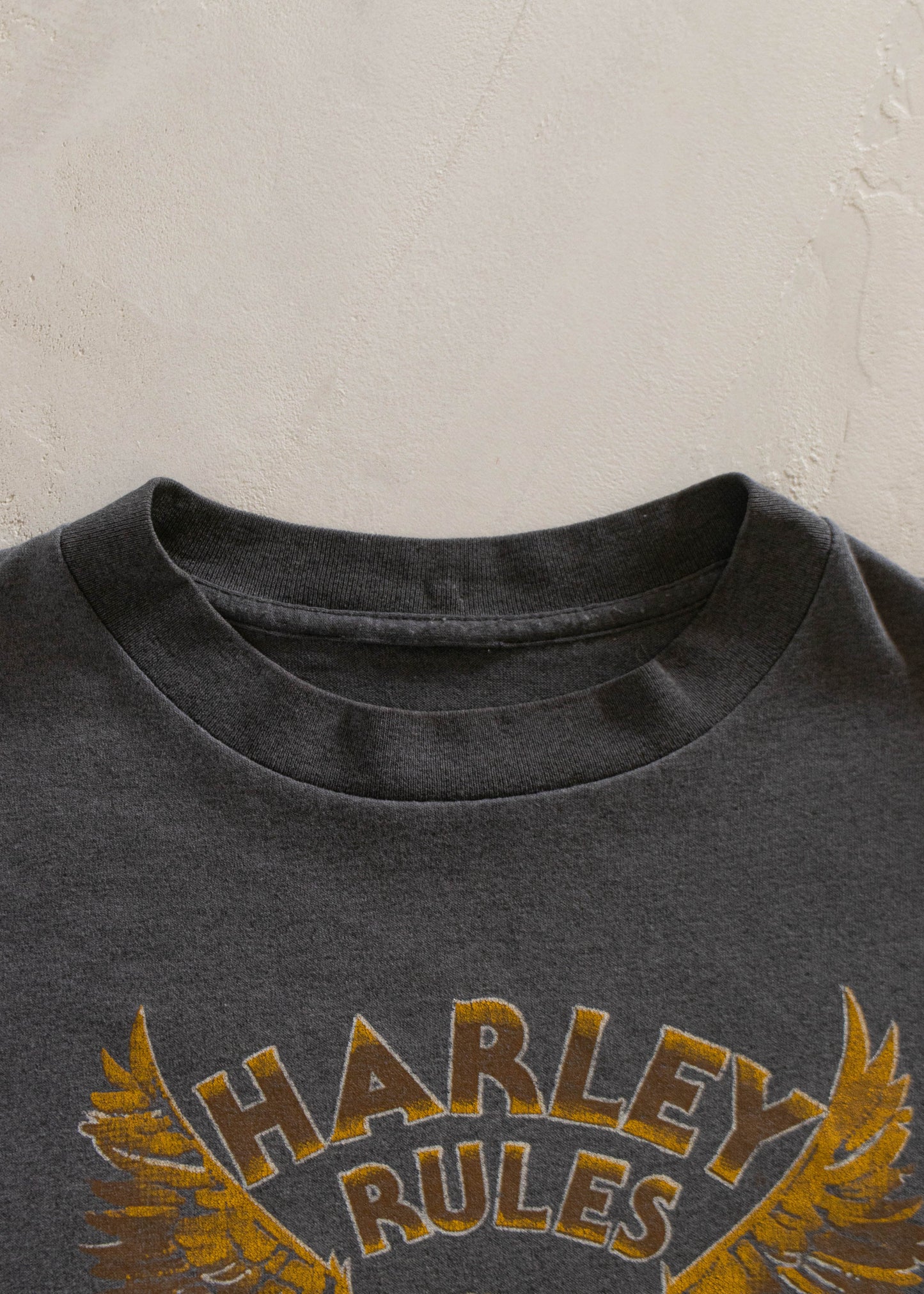1987 "Harley Rules" Harley Davidson T-Shirt Size M/L