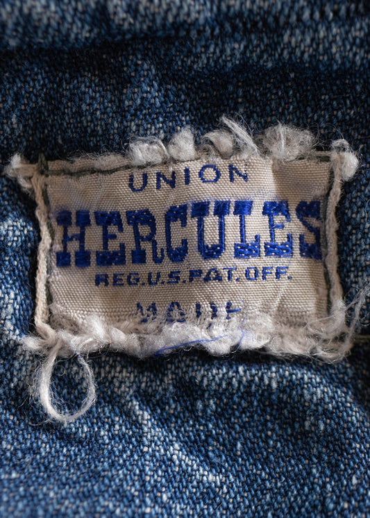 1950s Union Made Hercules Denim Carpenter Pants Size Women's 42 Men's 44