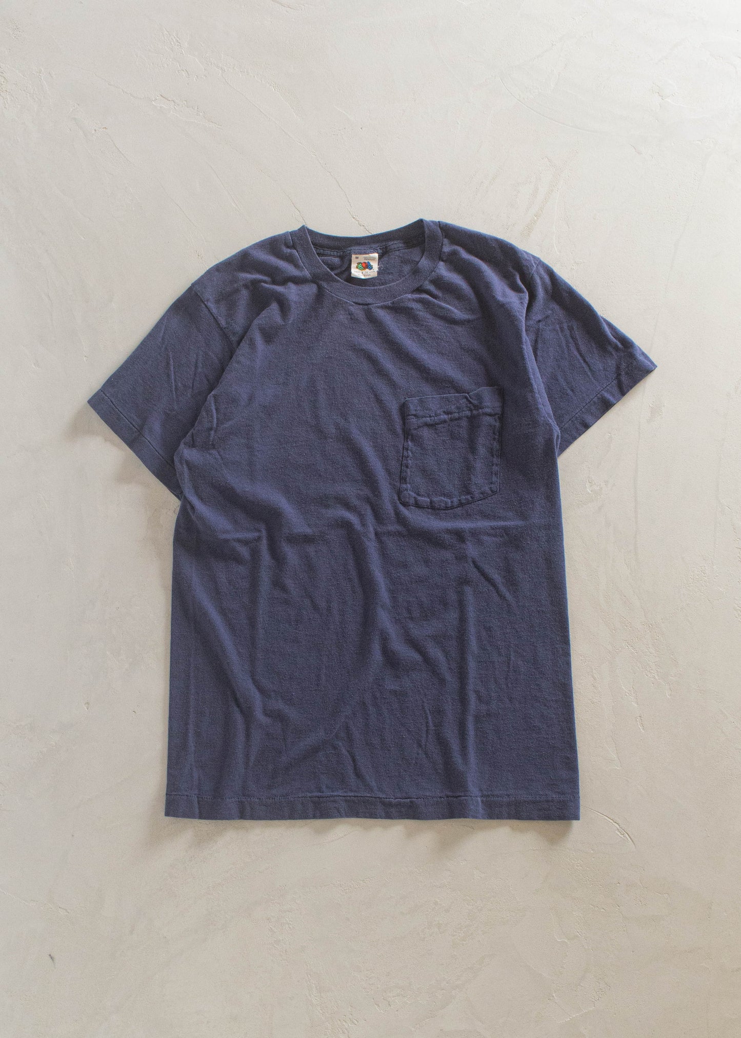 1980s Fruit of the Loom Selvedge Pocket T-Shirt Size S/M