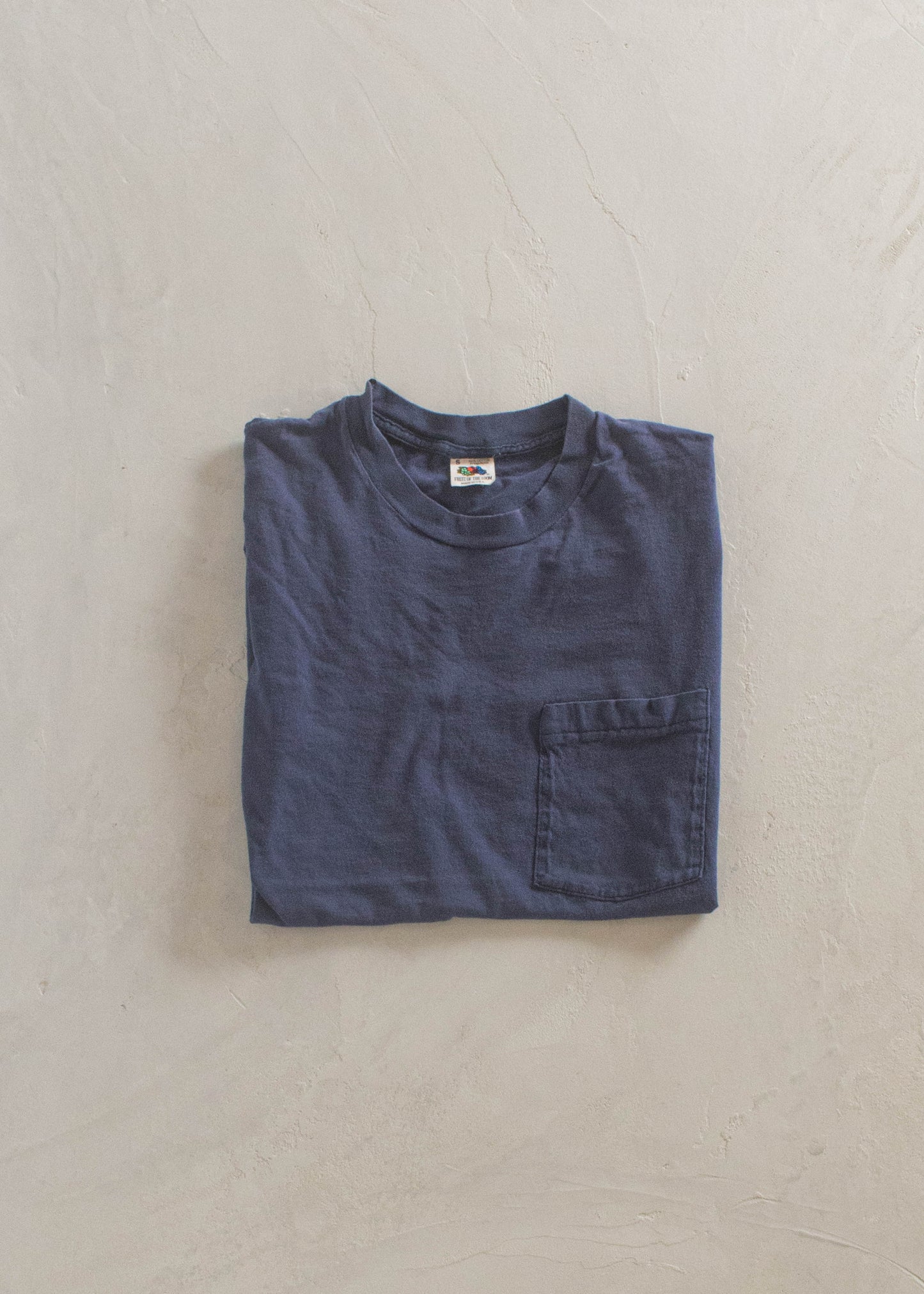 1980s Fruit of the Loom Selvedge Pocket T-Shirt Size XS/S