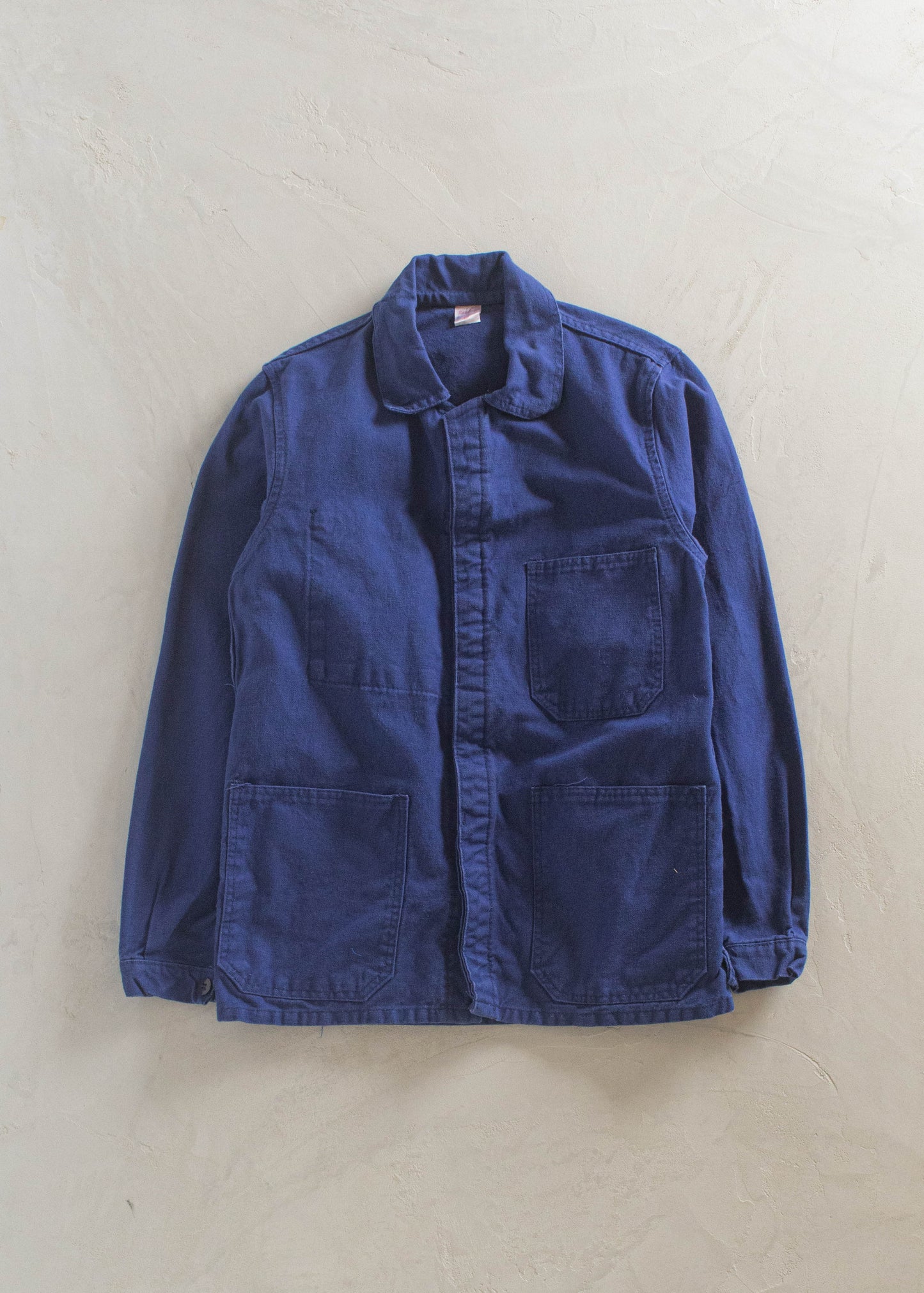 1980s Sanforized French Workwear Chore Jacket Size 2XS/XS