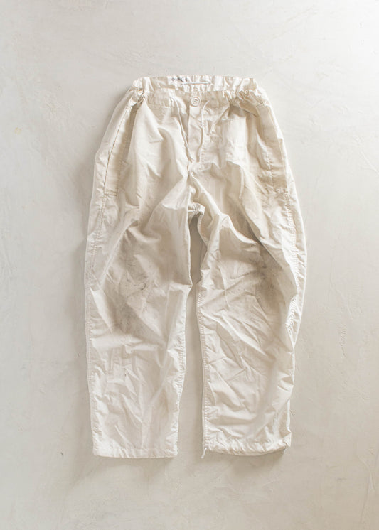 1990s Canadian Military Snow Camo Parachute Pants Size M/L
