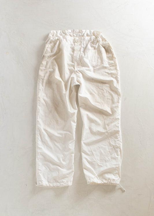 1990s Canadian Military Snow Camo Parachute Pants Size M/L