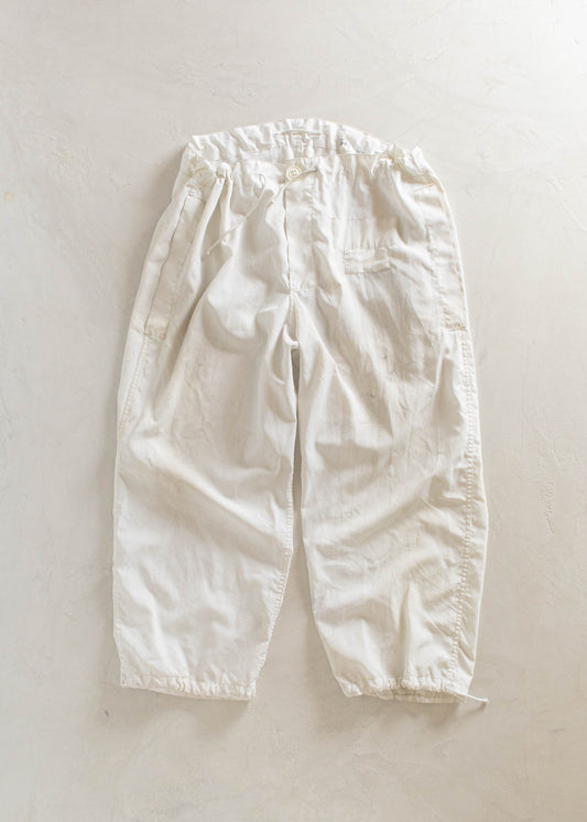 1990s Canadian Military Snow Camo Parachute Pants Size L/XL