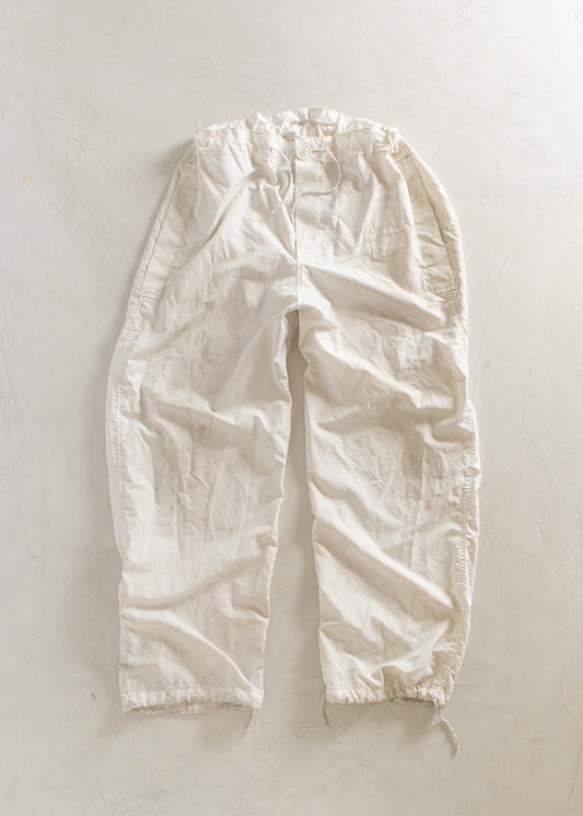 1990s Canadian Military Snow Camo Parachute Pants Size M/L