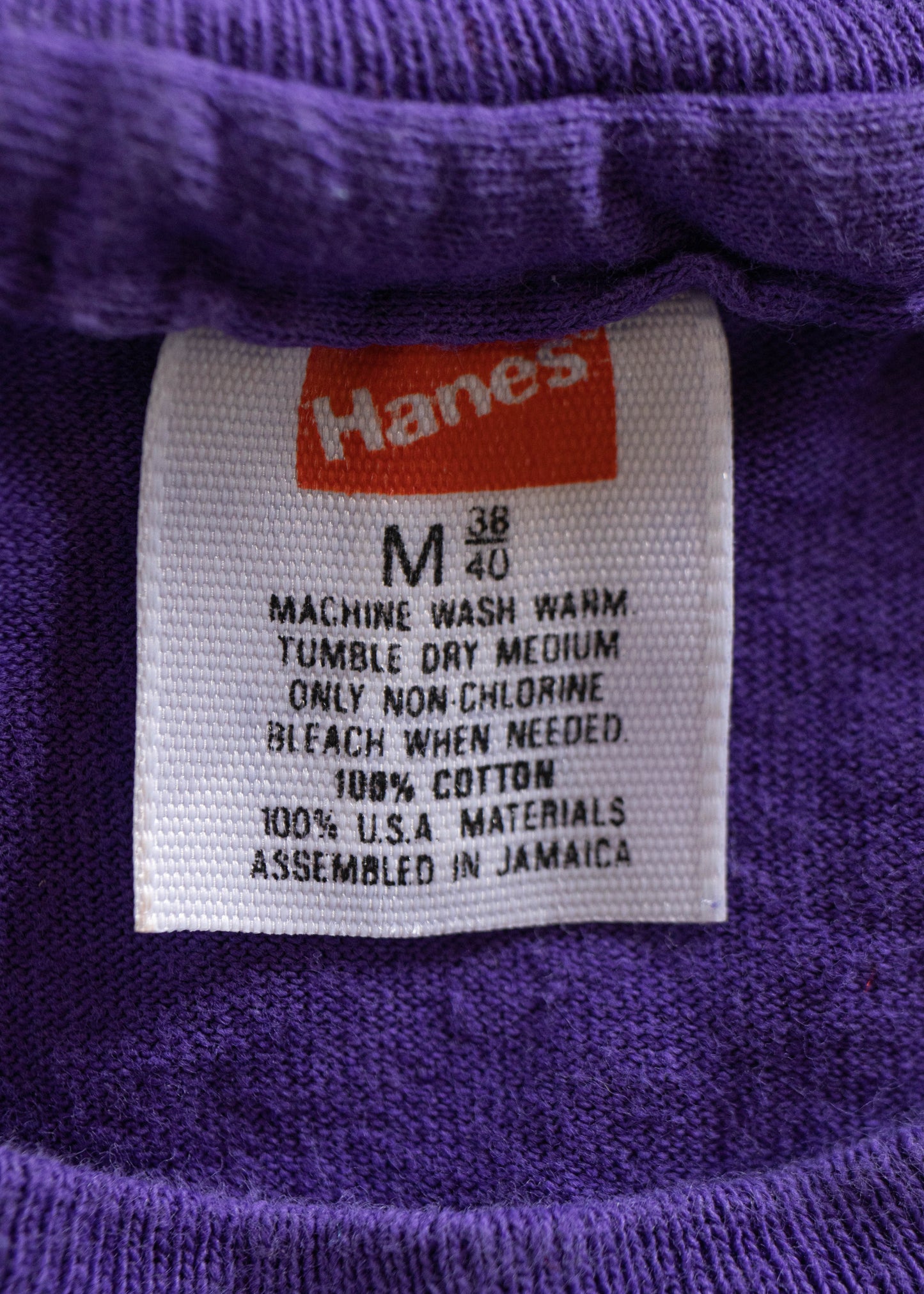 1980s Hanes Selvedge Pocket T-Shirt Size S/M