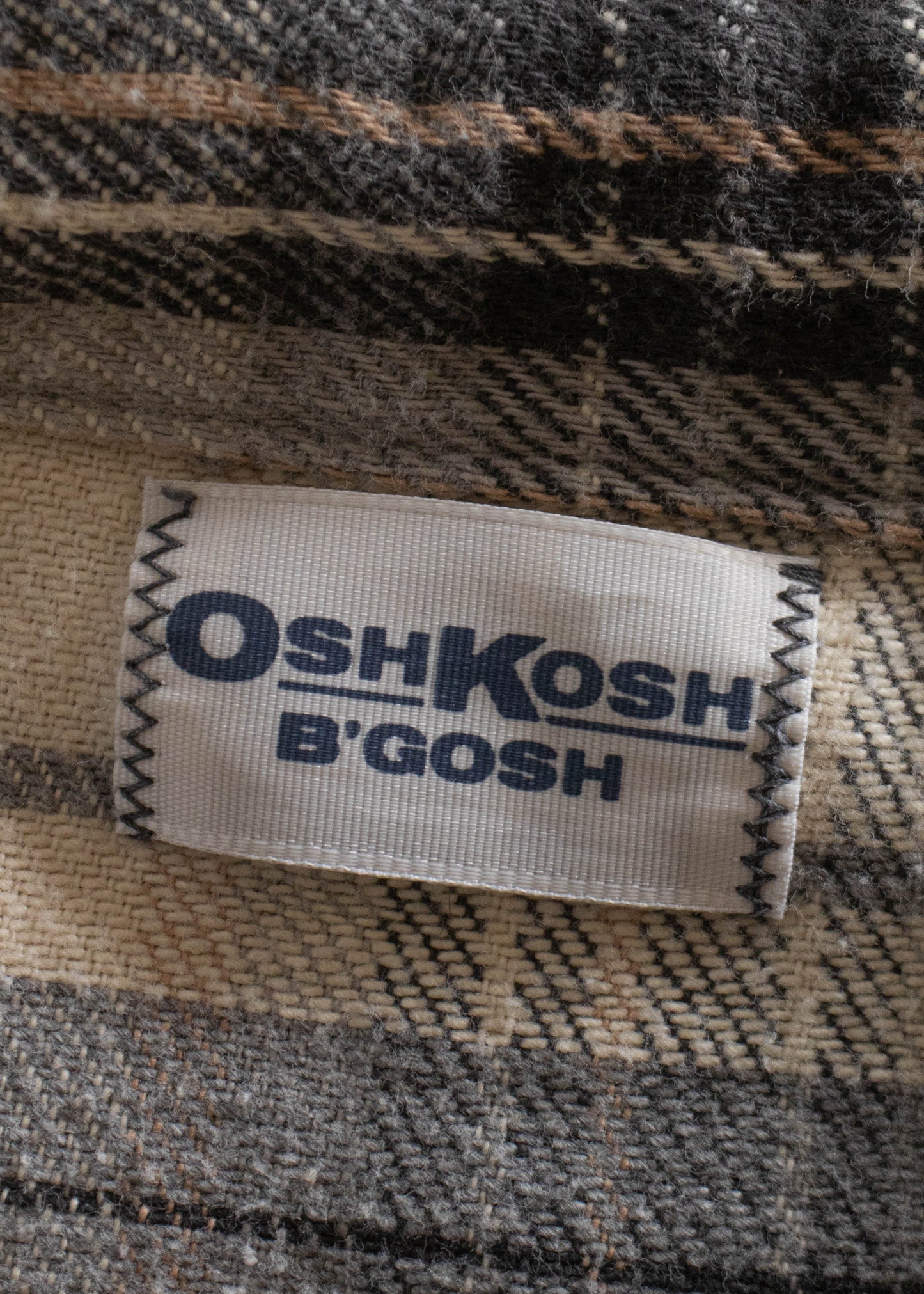 1980s OshKosh Cotton Flannel Button Up Shirt Size XL/2XL