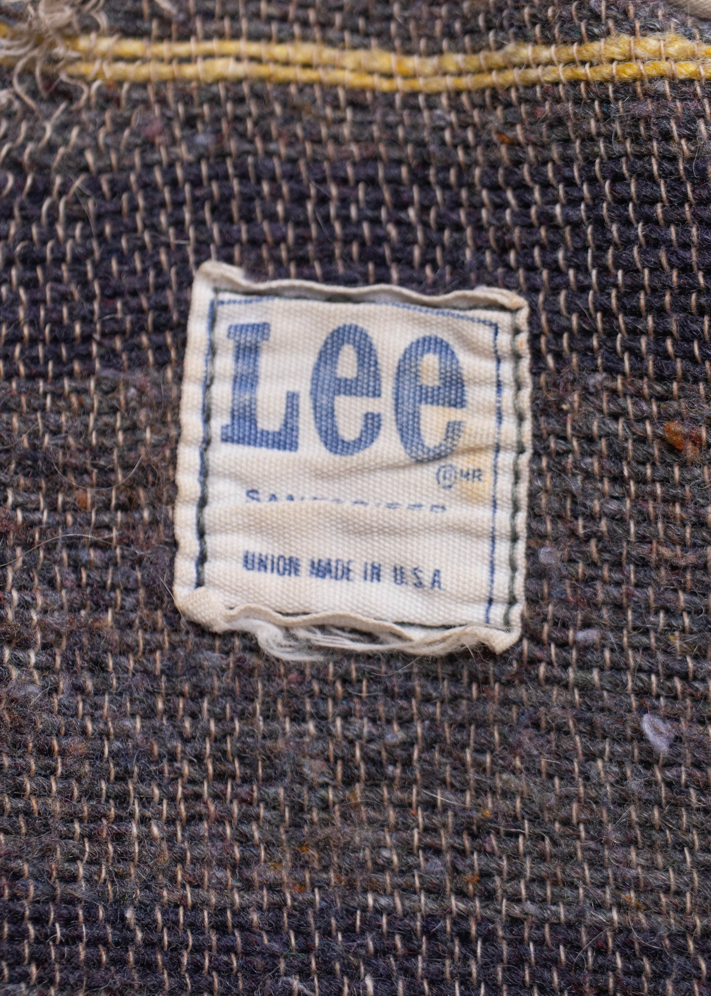 Vintage 1960s Lee Blanket Lined Denim Chore Coat Size L/XL