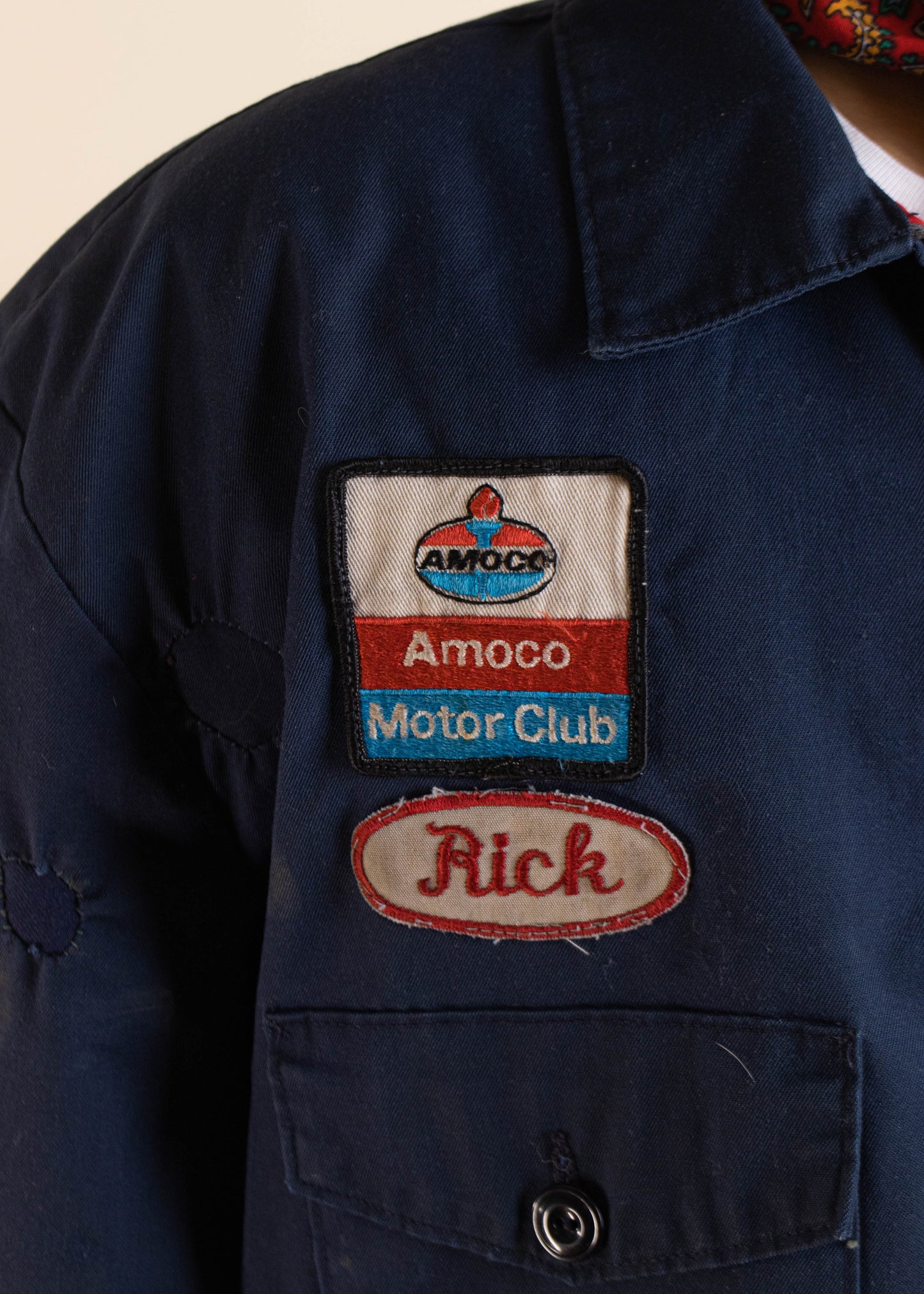 1980s Amoco Motor Club Gas Jacket Size 2XL/3XL