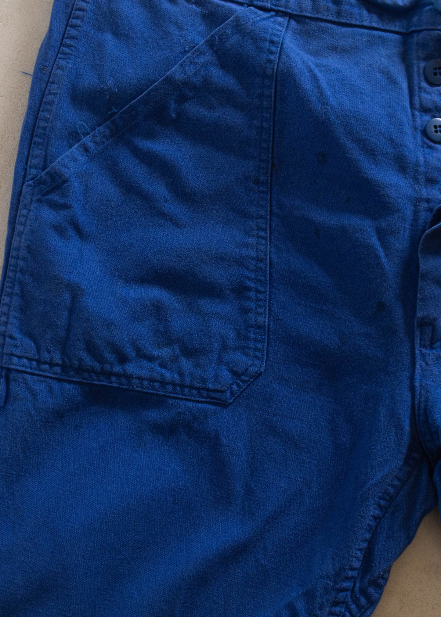 1980s French Workwear Chore Pants Size Women's 34 Men's 36