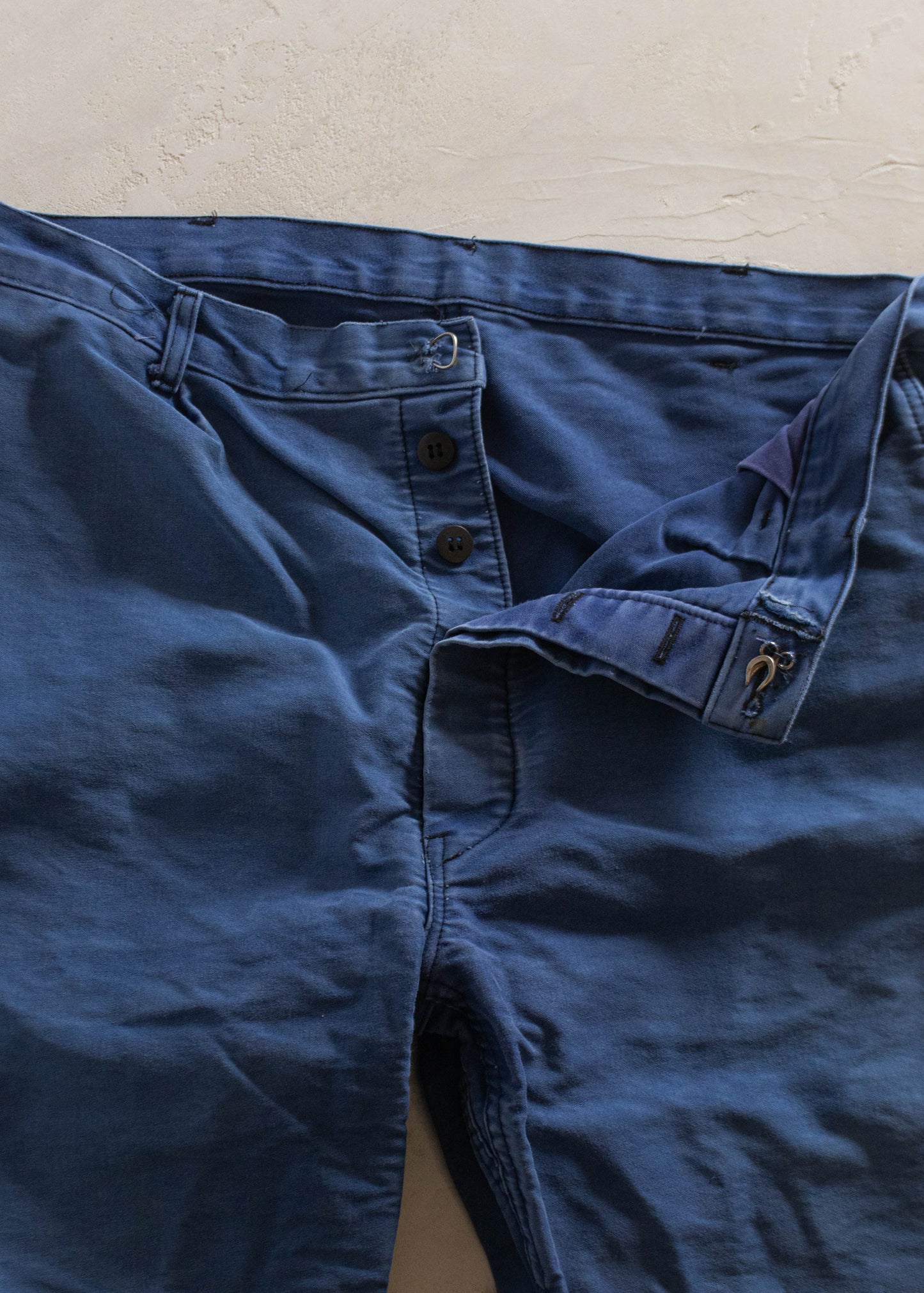 1980s Berjac French Workwear Chore Pants Size Women's 34 Men's 36