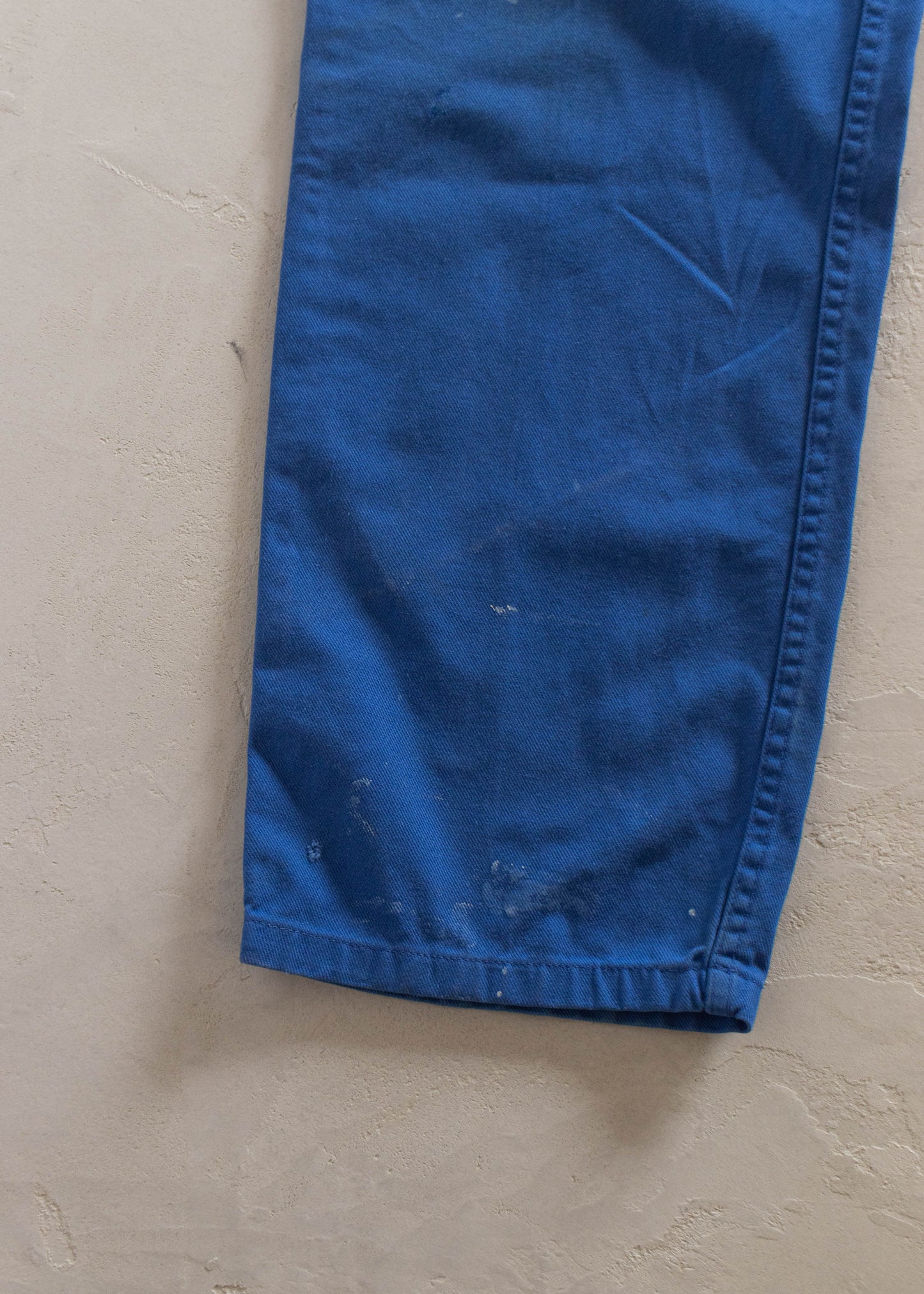 1980s French Workwear Chore Pants Size Women's 32 Men's 34