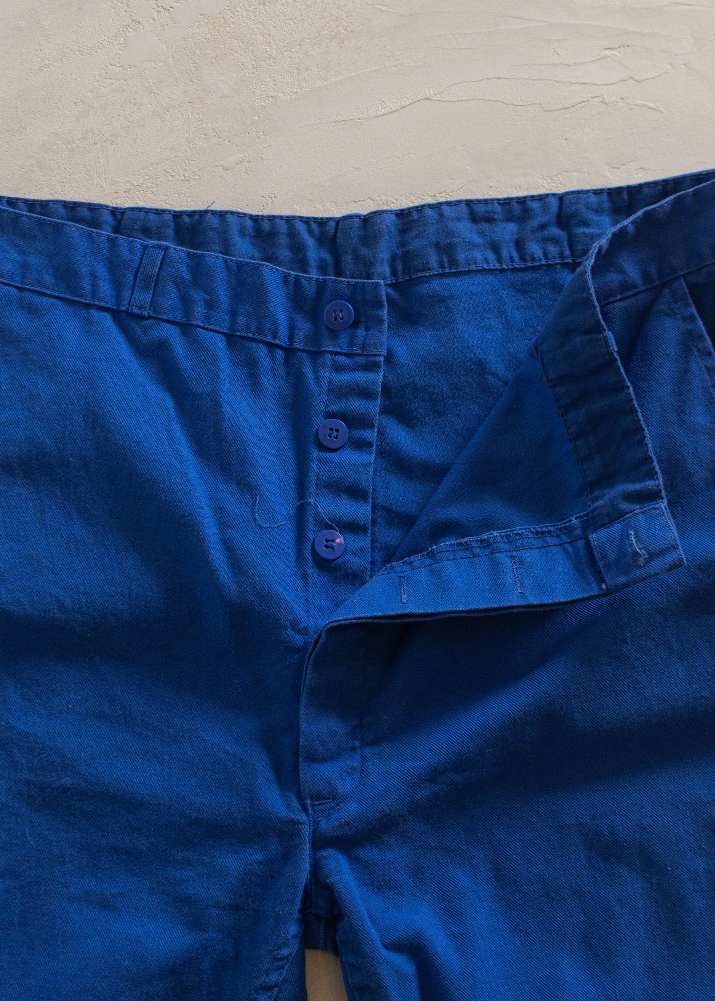 1980s French Workwear Chore Pants Size Women's 36 Men's 38