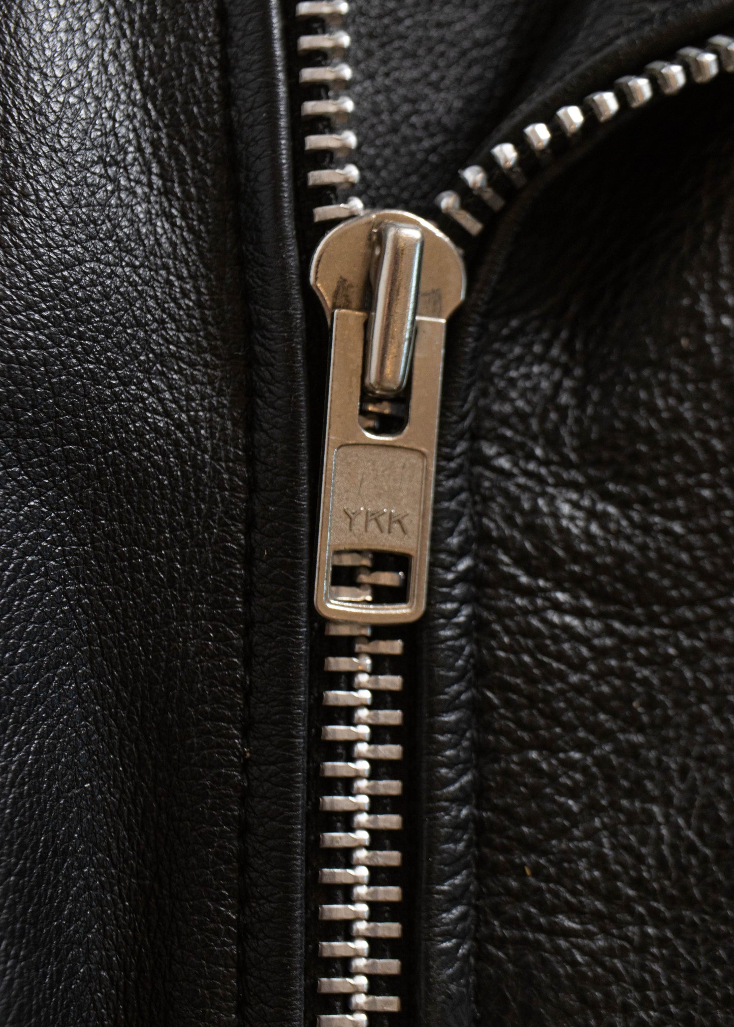 1980s FMC Leather Moto Jacket Size L/XL