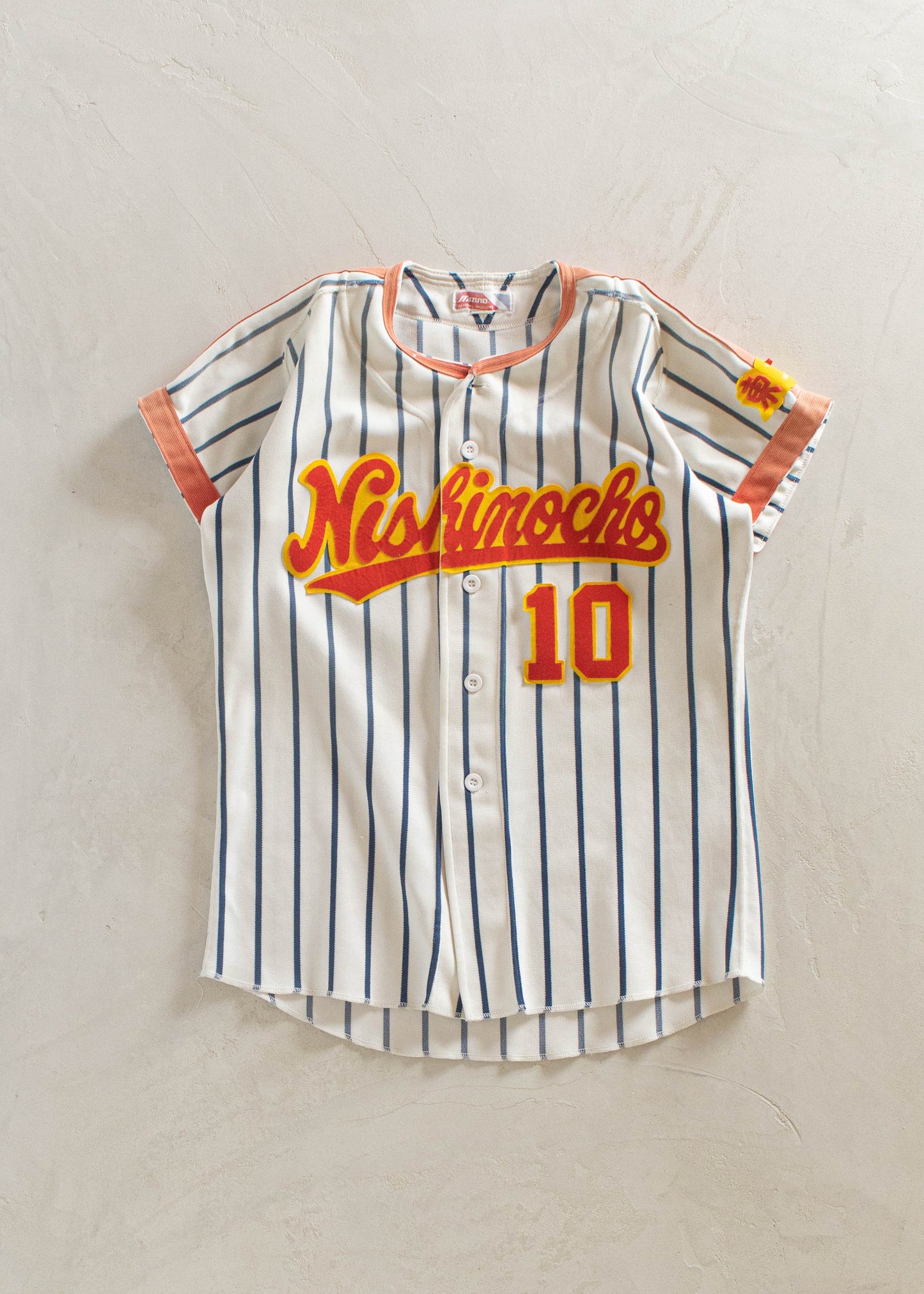 1990s Mizuno Baseball Jersey Shirt Size XS/S