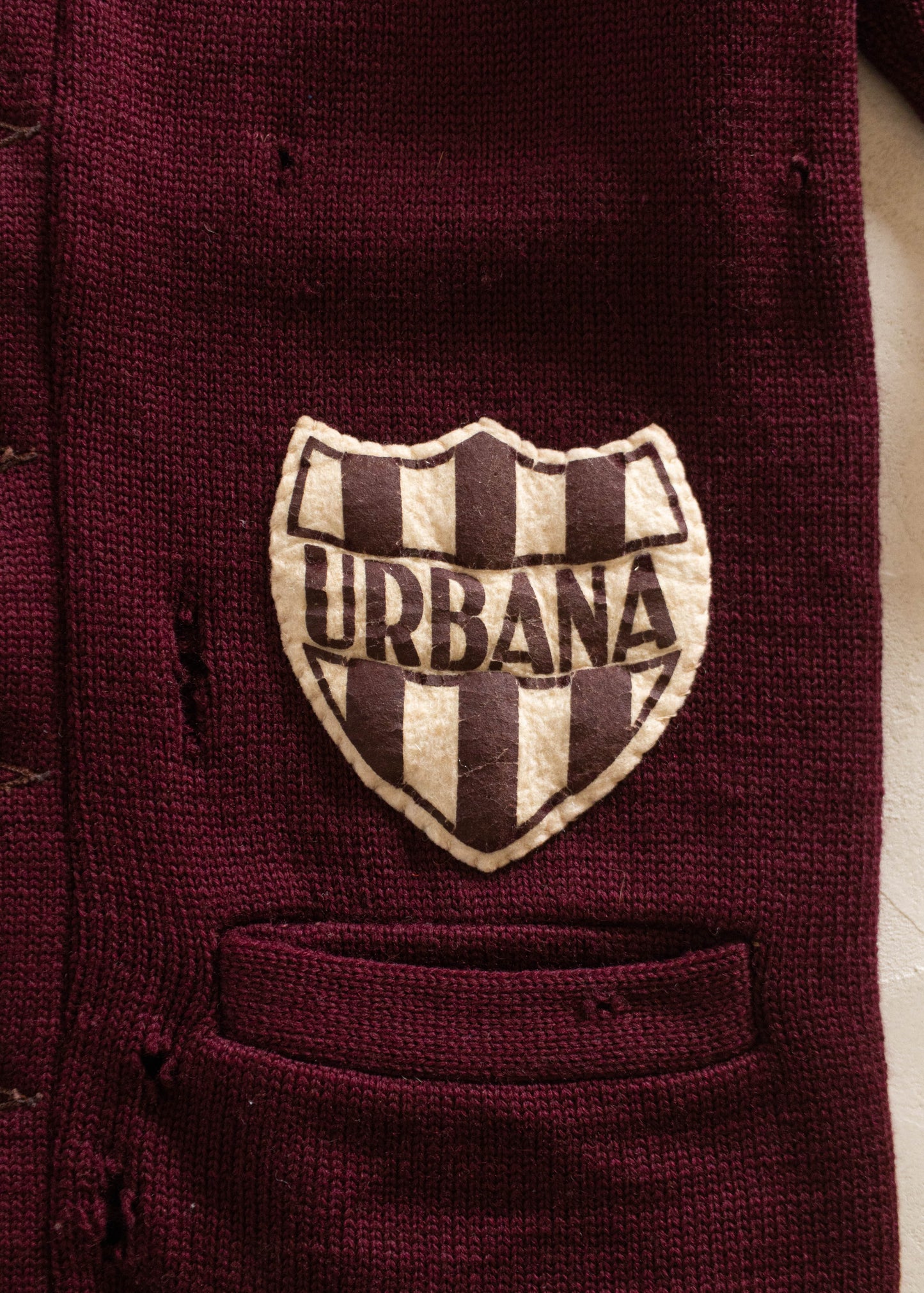 1950s Campus Urbana Varsity Letterman Cardigan Size XS/S