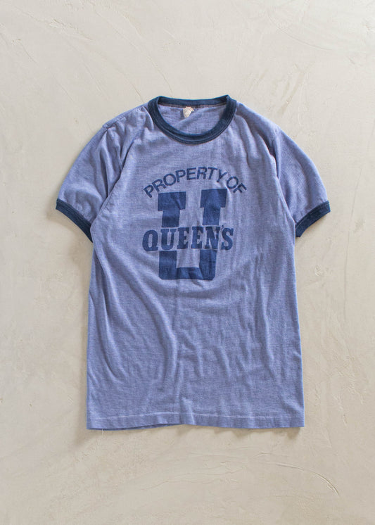 1980s Queen University Souvenir T-Shirt Size 2XS/XS