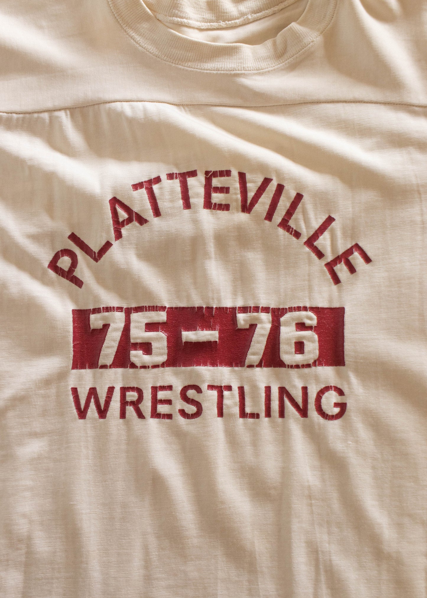 1970s Champion Platteville Wrestling Jersey Size S/M