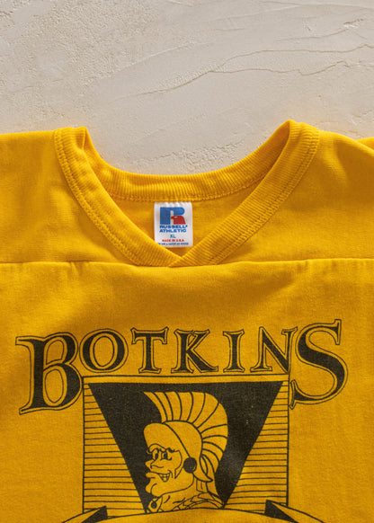 1980s Russel Athletic Botkins Trojans Long Sleeve Sport Jersey Size L/XL