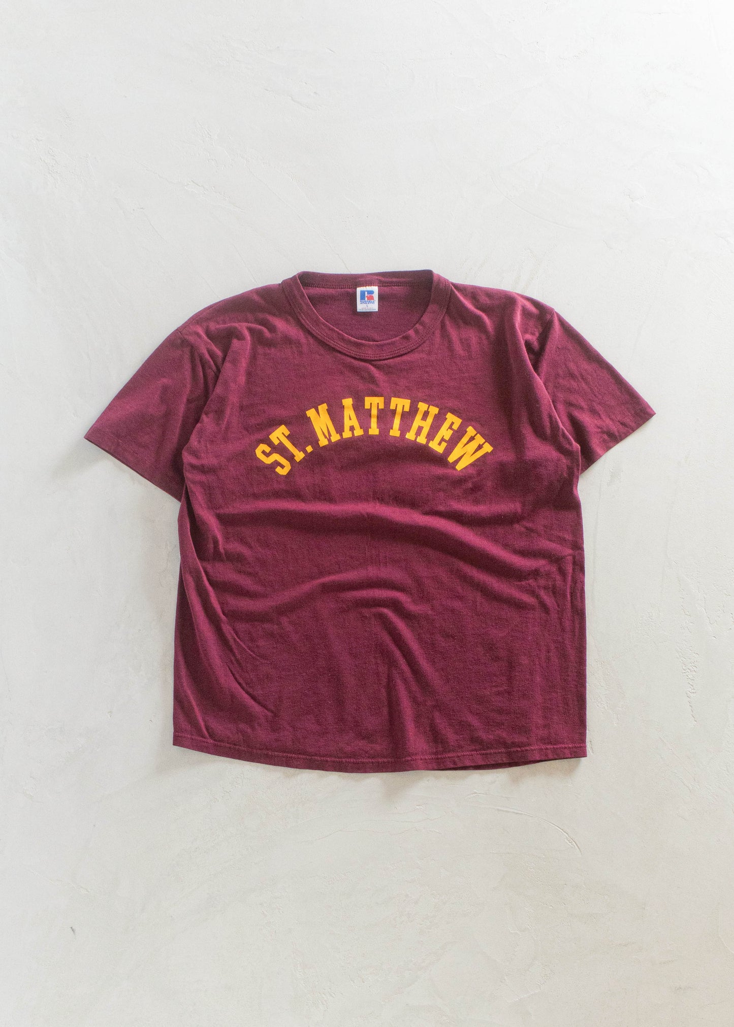 1980s Russel Athletic St-Matthew Souvenir T-Shirt Size M/L