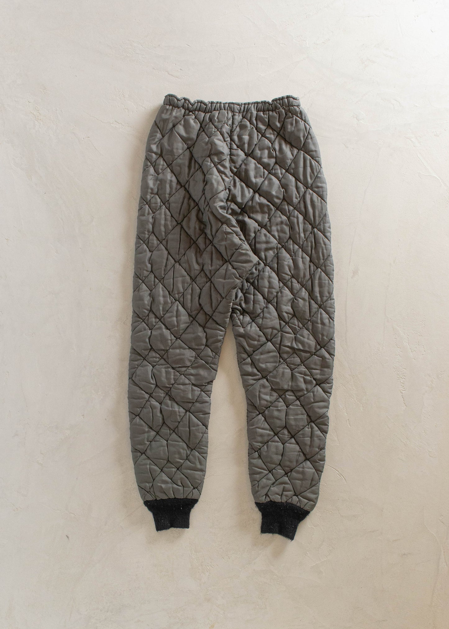 1980s Thermal Lined Quilted Liner Pants Size S/M
