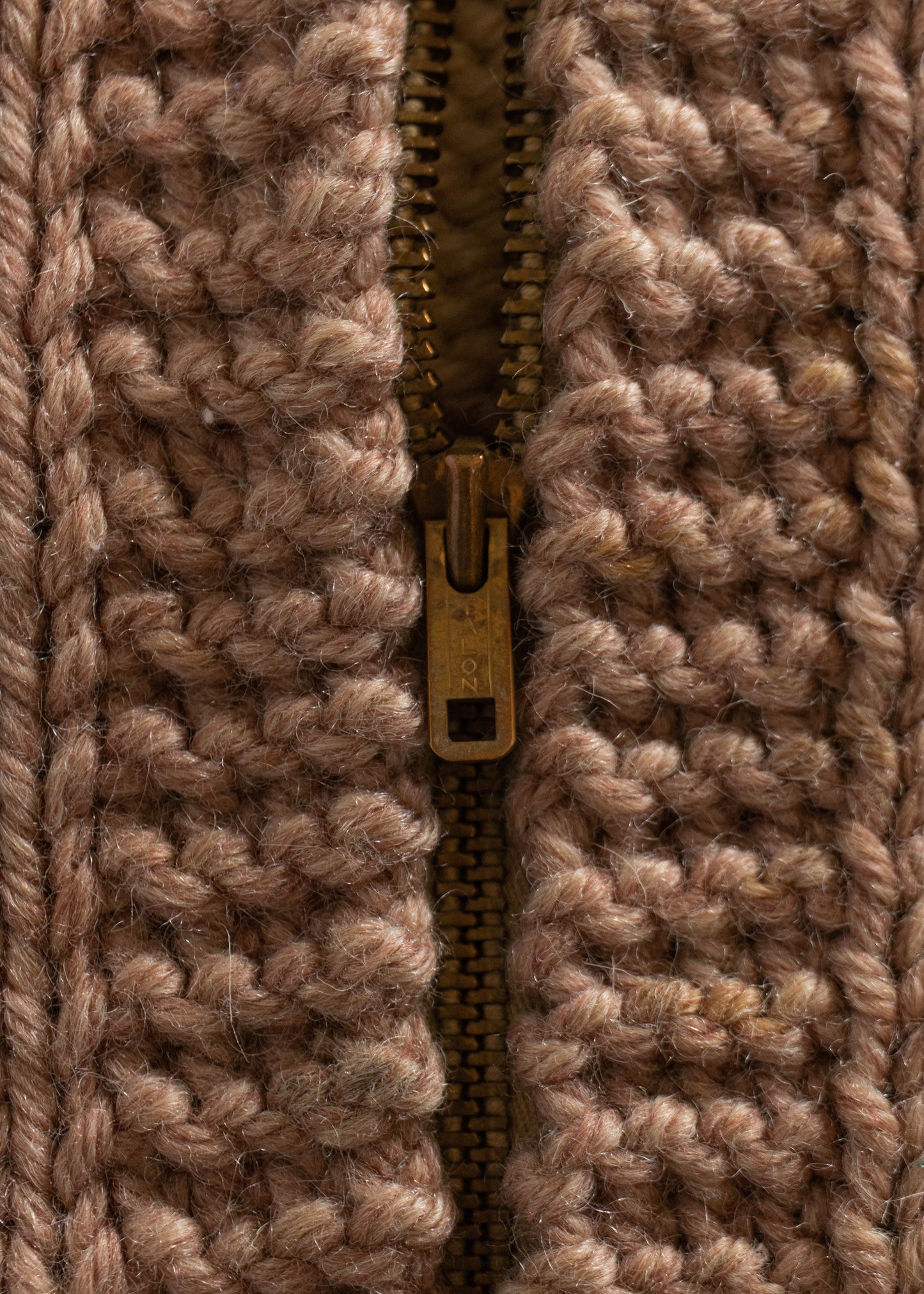 1980s Duck Pattern Cowichan Style Wool Cardigan Size M/L