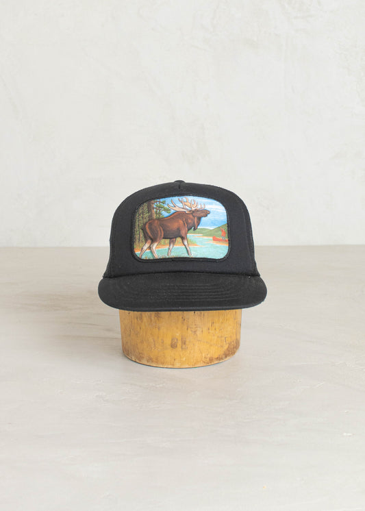 1980s Cap-Man 3-D Moose Trucker Hat