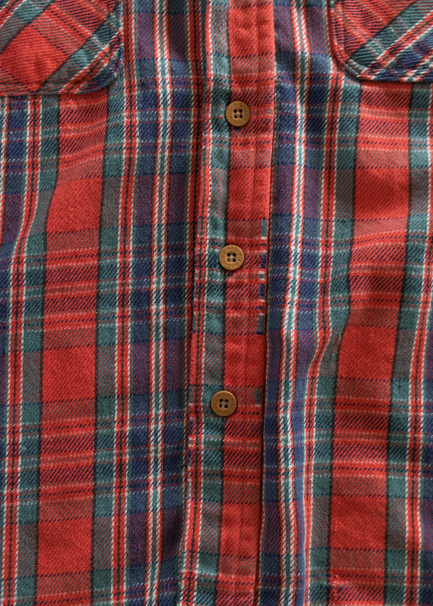 1970s Big Mac Cotton Flannel Button Up Shirt Size XL/2XL